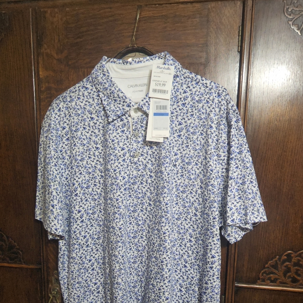 Calvin Klein Short Sleeve Button Up Shirt
